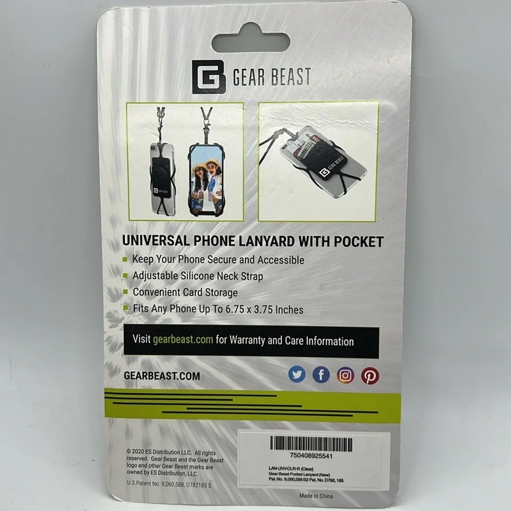 Universal Phone Lanyard with Pocket NEW NWT